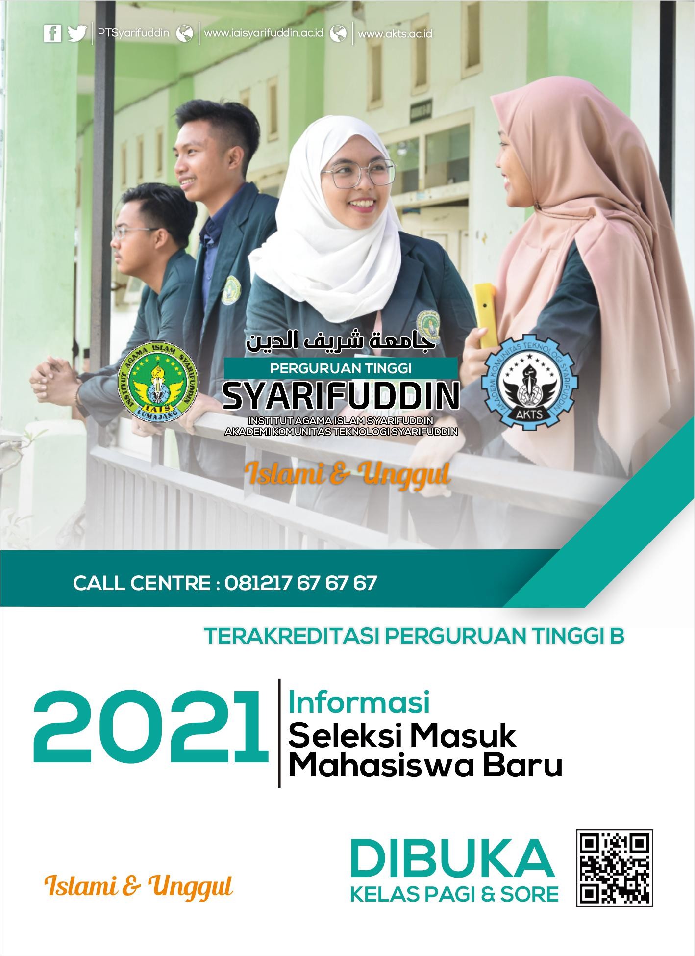Pendaftaran Mahasiswa Baru Perguruan Tinggi Syarifuddin, Dibuka Kelas Pagi dan Sore