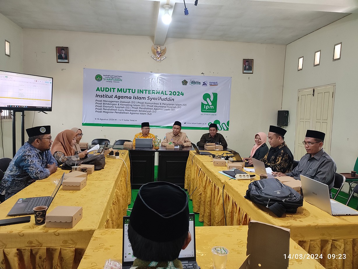IAI SYARIFUDDIN GELAR AUDIT MUTU INTERNAL, PERSIAPKAN AKREDITASI