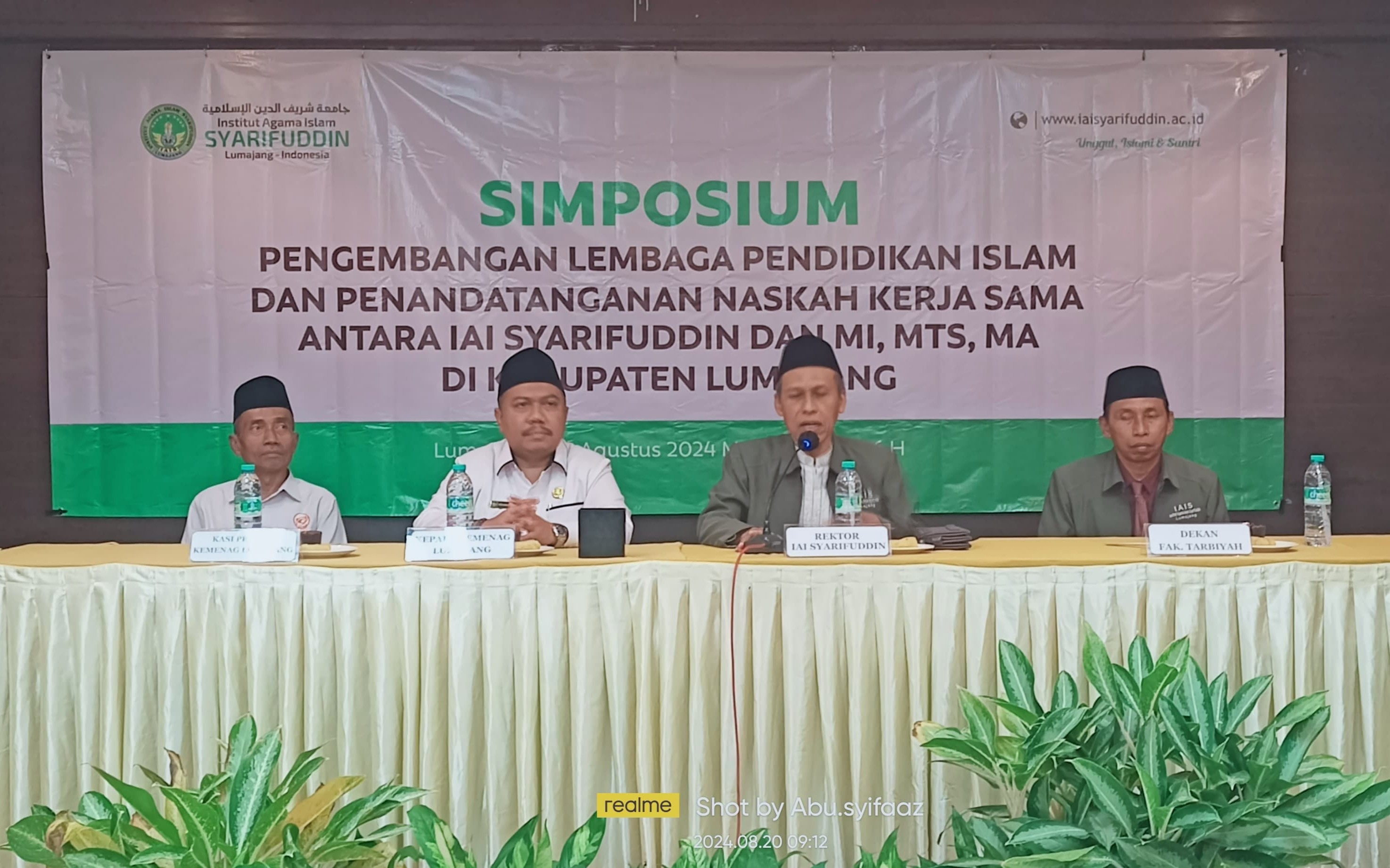 SIMPOSIUM PENGEMBANGAN LEMBAGA PENDIDIKAN ISLAM DIGELAR FAKULTAS TARBIYAH IAI SYARIFUDDIN DI LUMAJAN