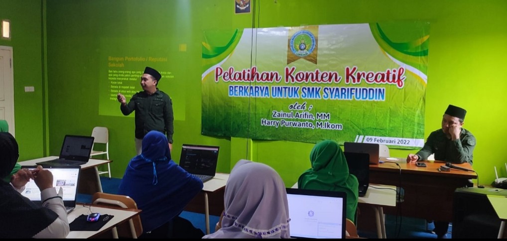 SOLID Beri Pelatihan Konten Kreatif di SMK Syarifuddin