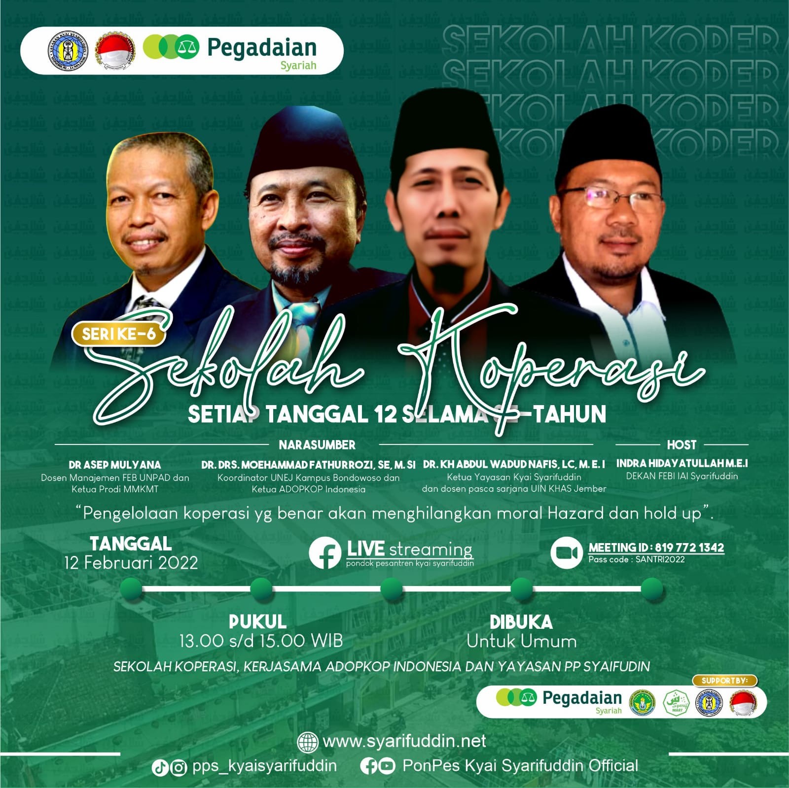 Yayasan Kyai Syarifuddin Gelar Sekolah Koperasi