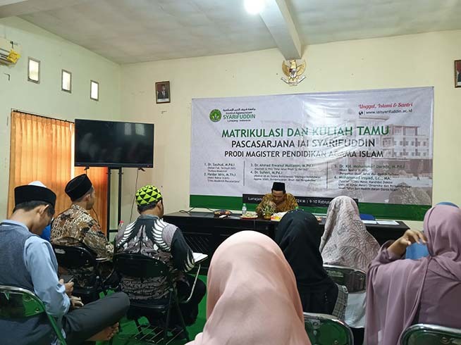PASCASARJANA IAI SYARIFUDDIN GELAR MATRIKULASI SEBAGAI AWAL PERKULIAHAN MAHASISWA BARU